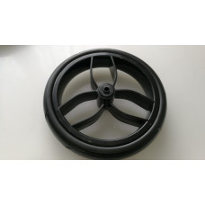 Náhradní gelové bezdušové kolečko na kočárek FIRKON VESTA , BABY MERC a jiné kočárky  - malé 24 cm  FASTER    černé