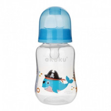 Láhev s obrázkem Akuku 125 ml VELRYBA modrá 