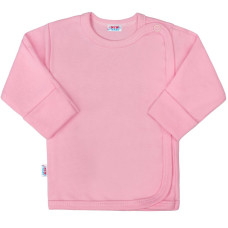 Kojenecká košilka s přehrnovacími rukávky New Baby Classic II růžová