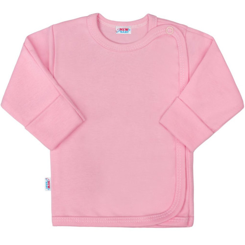 Kojenecká košilka s přehrnovacími rukávky New Baby Classic II růžová Kojenecká košilka s přehrnovacími rukávky New Baby Classic II růžová