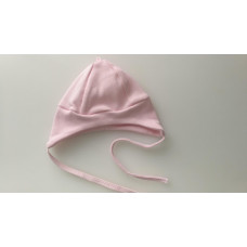 Bavlněná čepička na zavazování pro nedonošené miminko AUTEX BABY ČESKÁ VÝROBA !!!  Růžová