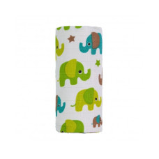 BIO BAMBUSOVÁ VELKÁ  VYSOKOGRAMÁŽNÍ OSUŠKA  T-TOMI GREEN ELEPHANTS / ZELENÍ SLONI
