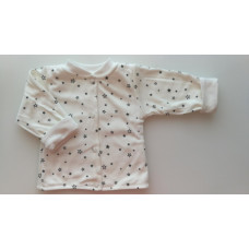 Bavlněný oboustranný kabátek Hvězdičky Baby Service krémový