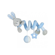 Hračka na postýlku spirála BABY MIX ZAJÍČEK   sv.modrý