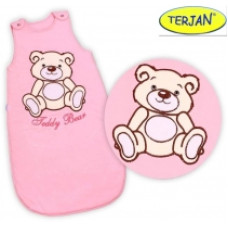 Spací vak Medvídek TEDDY - růžový/krémový vel. 0+