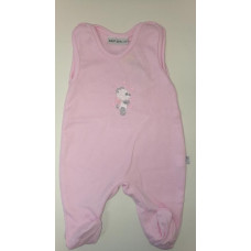 Kojenecké bavlněné dupačky BABY SERVICE - KVALITNÍ ČESKÁ VÝROBA !!! kolekce medvídek růžová