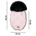 Luxusní fusak s kožešinou - LIMITOVANÁ EDICE  FLOO FOR BABY    ALASKA  Pink/Black