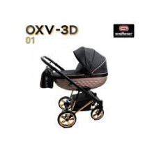 Kombinovaný Kočárek Adbor NEW   OXV - 3D  - gelová kolečka  01
