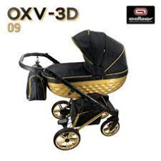 Kombinovaný Kočárek Adbor NEW   OXV - 3D  - gelová kolečka  09