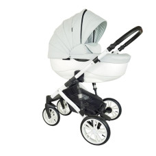 Kombinovaný kočárek FIRKON VESTA STANDARD LUX NEW  Sv. šedá/bílá B