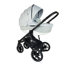Kombinovaný kočárek FIRKON VESTA STANDARD LUX NEW  Sv. šedá/bílá C