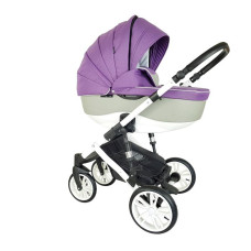 Kombinovaný kočárek FIRKON VESTA STANDARD LUX NEW  Fialová / šedá  B