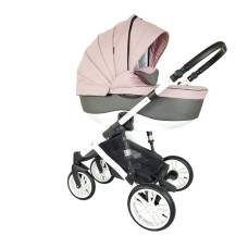 Kombinovaný kočárek FIRKON VESTA STANDARD LUX NEW  Růžová / šedá  B