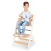 KINDERKRAFT Židlička jídelní Enock White wooden