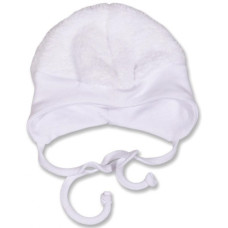 Teploučká čepička na zavazování - wellsoft BABY SERVICE - KVALITNÍ ČESKÁ VÝROBA !!! Bílá
