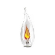Náhradní žárovka do vánočního svícnu - plamen (plápolající efekt)  230V   2,5W