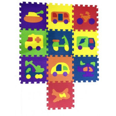 COSING   Pěnové puzzle - pěnový koberec  Dopravní prostředky  - 10ks
