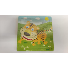 Dřevěné puzzle pro nejmenší 16  dílků  Tygřík
