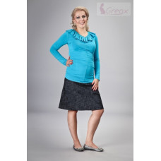 Elegantní těhotenská sukně-Denim