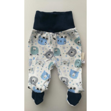 Bavlněné polodupačky kolekce MEDVÍDCI Baby Service        KVALITNÍ ČESKÁ VÝROBA !!!  Tm. modrá