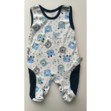  Baby Service Bavlněné dupačky Medvídci tm. modří  ČESKÁ VÝROBA !