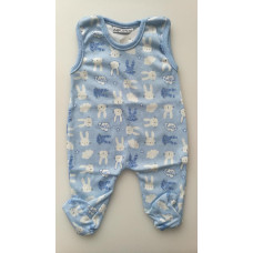  Baby Service Bavlněné dupačky kolekce ZAJÍČCI   ČESKÁ VÝROBA ! Sv. modrá