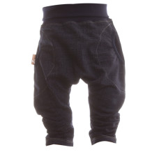 Kalhoty kojenecké BAGGY MKcool KK4002   ČESKÁ VÝROBA !  Tm. modrá