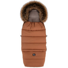 Luxusní fusak COMBI s kožichem YUKON  COTTONMOOSE  AMBER