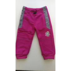 Dětské Outdoorové / funkční  thermo tepláky Kugo s výšivkou sovičky  Fialková