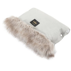 Luxusní  rukávník s kožešinou LUXURY FROZEN EMITEX  SILVER