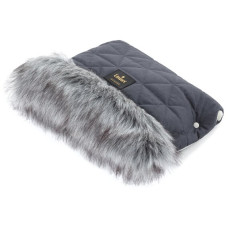 Luxusní  rukávník s kožešinou DIAMOND LUXURY EMITEX    GRAY