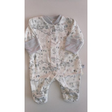 Kojenecký bavlněný overal  kolekceměstečko  BABY SERVICE- ČESKÁ VÝROBA !!! Šedé