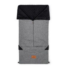 UNIVERZÁLNÍ PŘECHODOVÝ  FUSAK   2V1 GRAPHITE/MINKY BLACK 