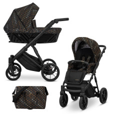Kombinovaný kočárek KUNERT Ivento  Black Style