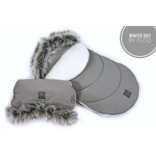 Luxusní set fusak s kožešinou + rukávník  - LIMITOVANÁ EDICE  FLOO FOR BABY    LENON         AKCE !!!