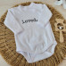 Luxusní kojenecké celorozepínací body s dlouhým rukávem LOVED  ZYZIO Z&Z Bílé