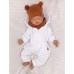 Z&Z Dvouvrstvá bavlněná čepička LOVE TEDDY, Skořicová