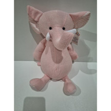  Pletená hračka 40 cm   Elephant TULILO Růžová