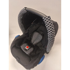Autosedačka / vajíčko na kočárek FIRKON VESTA 0-13 kg   černá+ černo/bílé vzory
