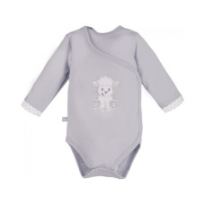 Zavinovací body dl . rukáv  pro nedonošené miminko  NEWBORN EEVI   OVEČKA šedá
