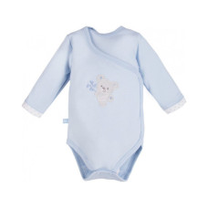 Zavinovací body s výšivkou a dlouhým  rukávem  EEVI KOALA modrá 