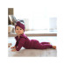  Dětské body dlouhý rukáv  s kanýrky Simply Comfy  lila Eevi