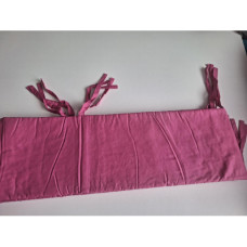 Mantinel kolem celé postýlky - 360 x 29 cm   KVALITNÍ ČESKÁ VÝROBA !!! Tm. růžová