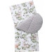 MEGA SADA - Oboustranné hnízdečko (kokon) pro miminko s doplňky - BABYM PREMIUM set 7v1 - lesní zvířátka s šedou minky MEGA SADA - Oboustranné hnízdečko (kokon) pro miminko s doplňky - BABYM PREMIUM set 7v1 - lesní zvířátka s šedou minky