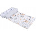 Mušelínové pleny PREMIUM SET 3ks BABYM zvířátka  / ježečci / šedá