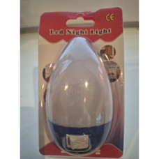  LED noční světlo do zásuvky s vypínačem Bílo / modré 