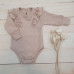 Rostoucí body dlouhý rukáv s volánky, bavlna, béžová   Z&Z  