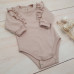 Rostoucí body dlouhý rukáv s volánky, bavlna, béžová   Z&Z  