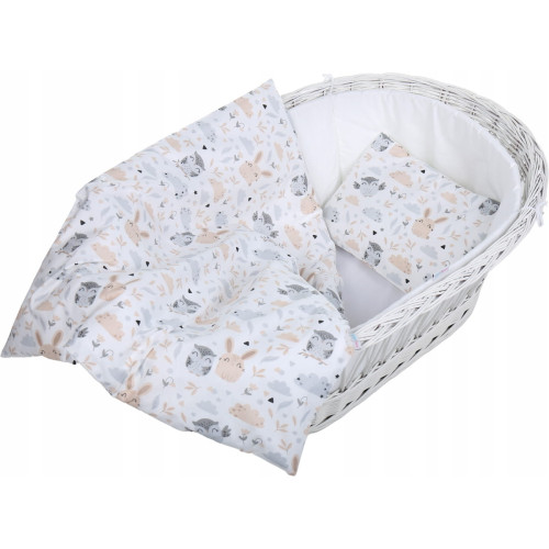 Povlečení do kočárku proutěného koše, kolébky nebo kočárku 70 x 80 cm ( 25 x 35 cm ) LESNÍ PŘÁTELÉ BABYM Povlečení do kočárku proutěného koše, kolébky nebo kočárku 70 x 80 cm ( 25 x 35 cm ) LESNÍ PŘÁTELÉ BABYM