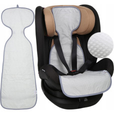 AIR -  vložka proti pocení do autosedačky a kočárku SUPER AIR Babym puntíčky na šedé